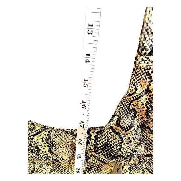 Vintage Liza Ganz Shoulder Crossbody Python Snakeskin Embossed Purse Handbag - Picture 15 of 16